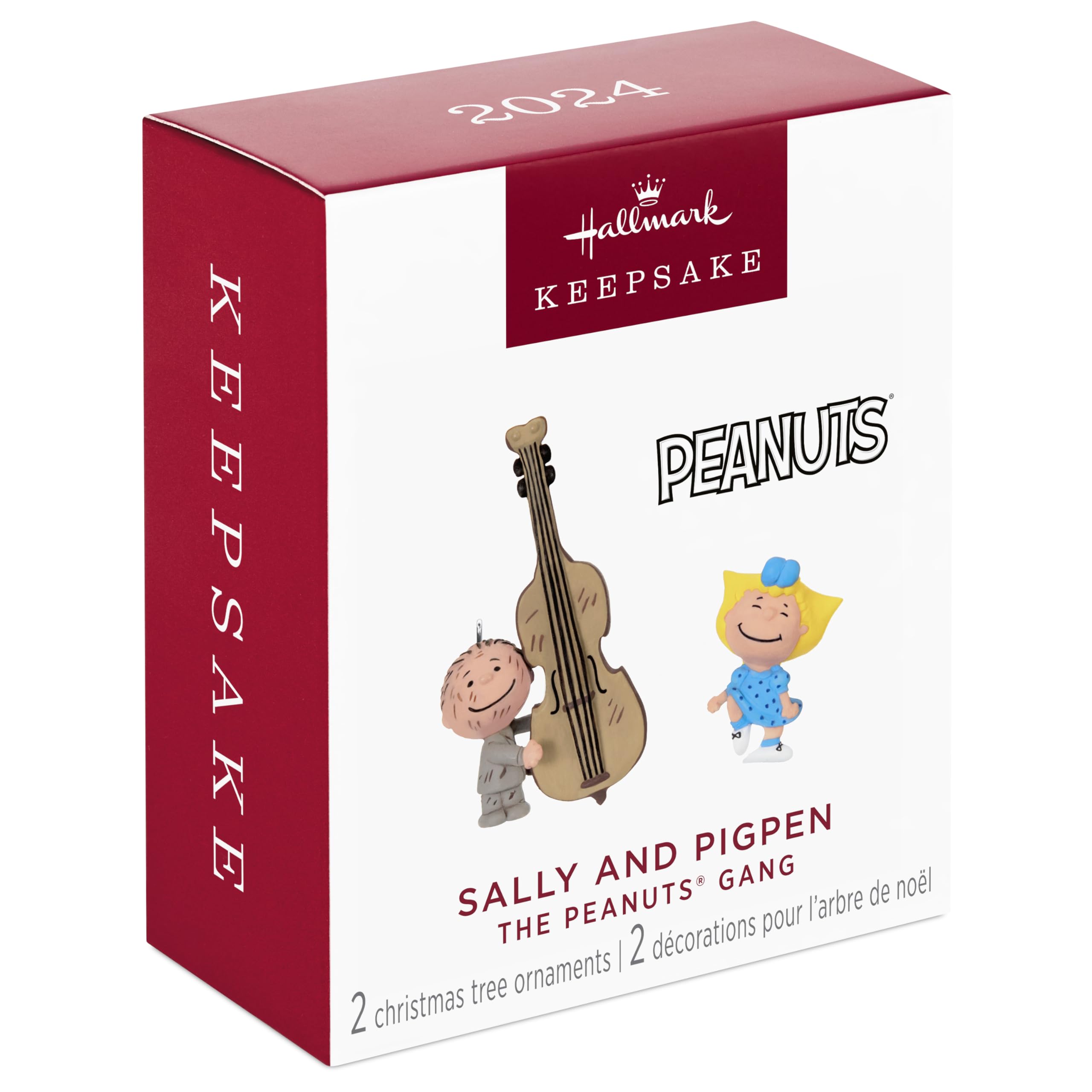 Hallmark Keepsake Mini Ornamenti Natalizi 2024, Set Da 2 Con Sally E Pigpen Dei Peanuts, Regalo Per Fan - 4