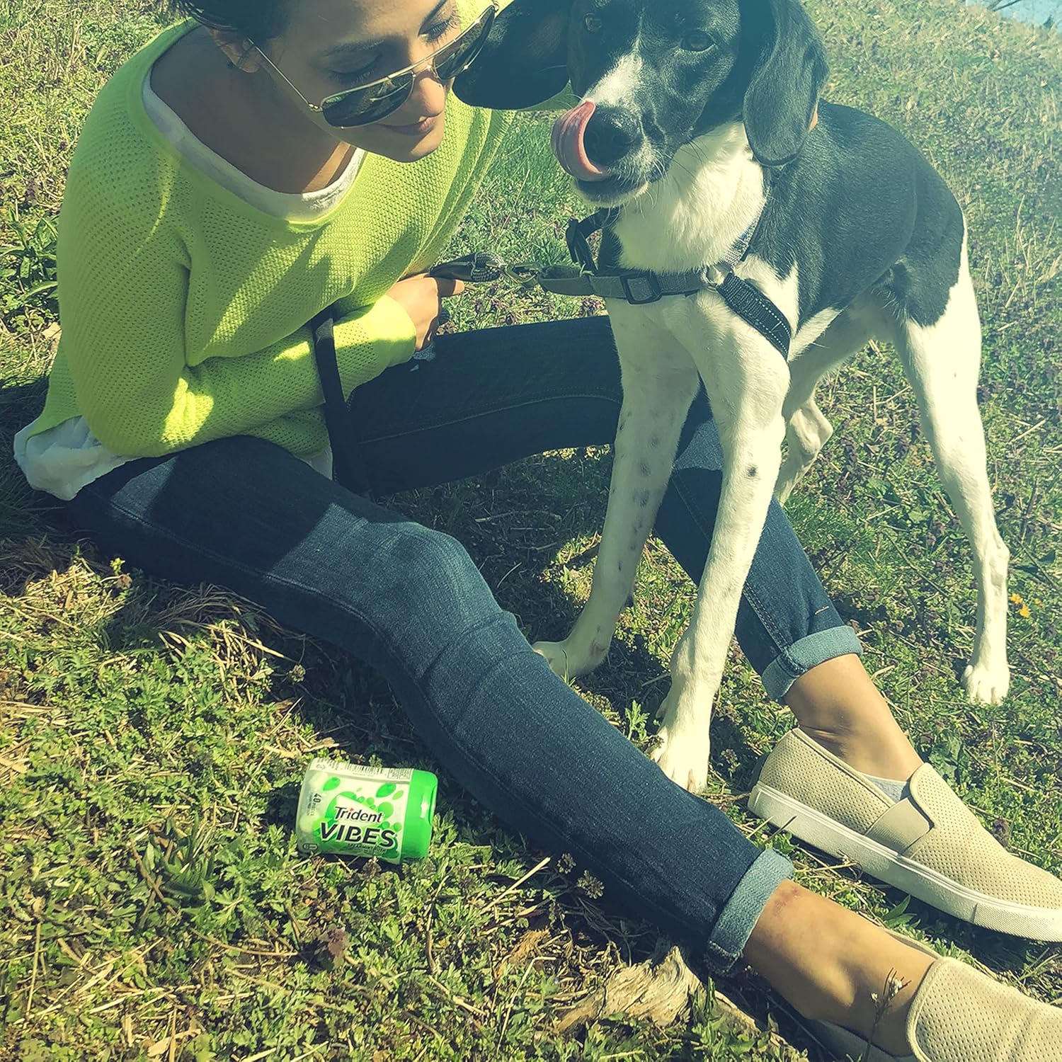 Trident Vibes Spearmint Rush Sugar-Free Chewing Gum, 4 Bottles of 40 Pieces (160 Total Pieces)