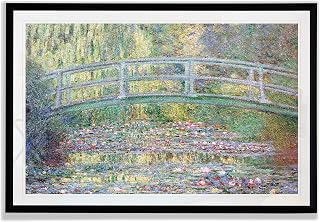 The The Beach at Sainte Adresse Fine Giclee Prints Wall Art in Premium Quality Framed Ready to Hang - Black Frame