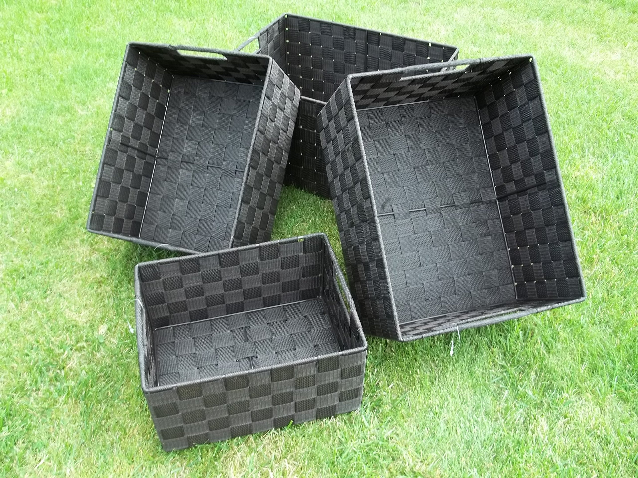 Ancien panier en chataignier tressé bois