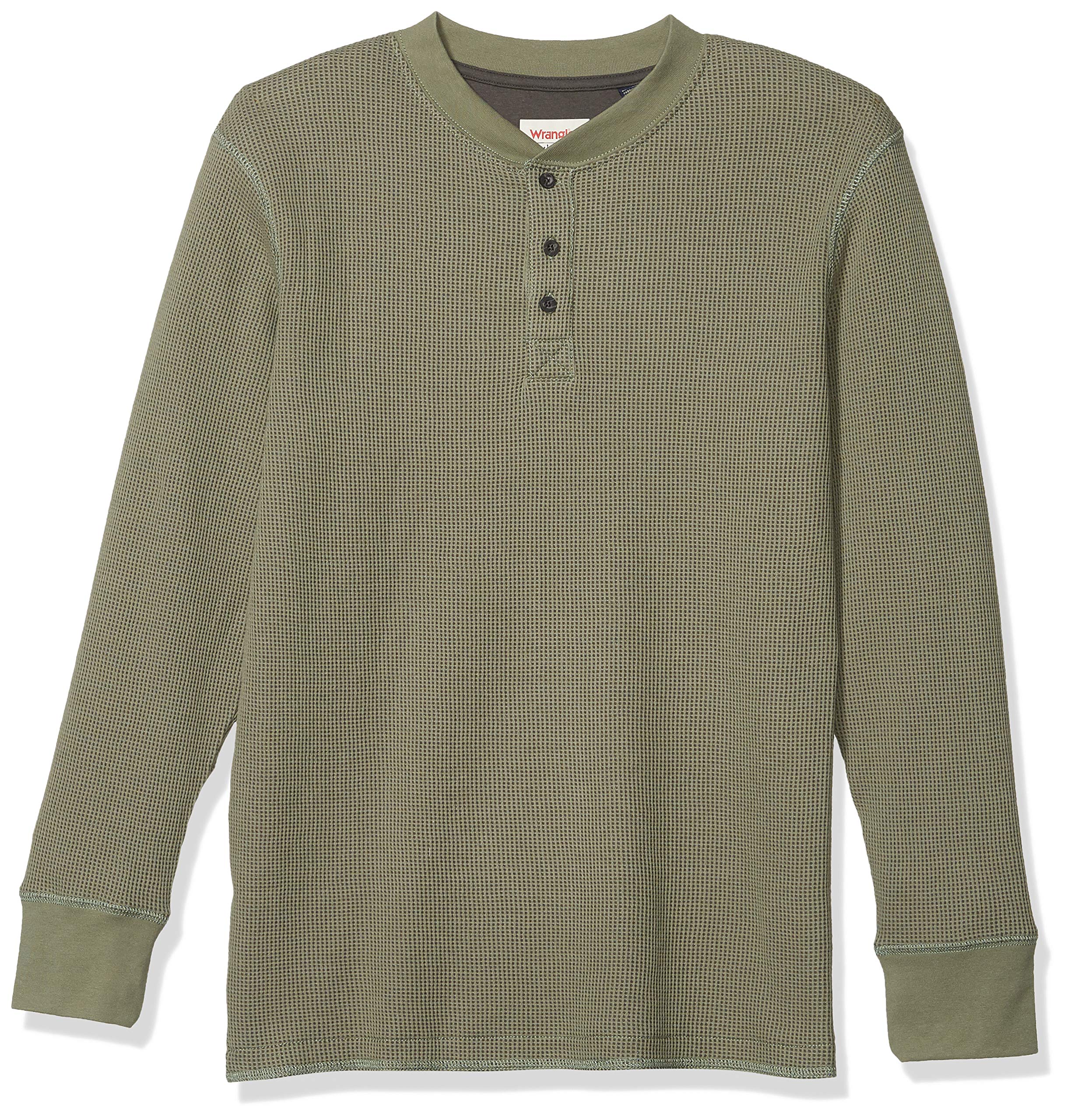 Wrangler AuthenticsMen's Long Sleeve Waffle Henley