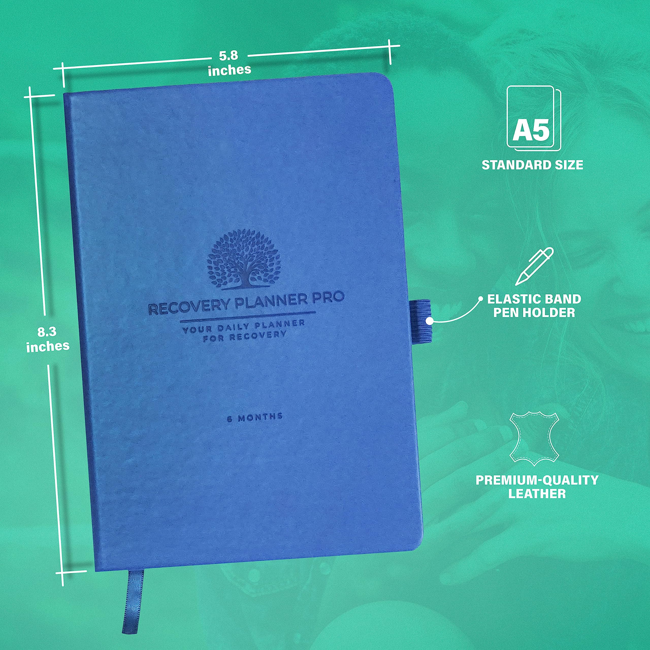 Agenda de recuperación diaria profesional, regalos de sobriedad para mujeres y hombres, ideal con 12 pasos y 12 tradiciones de programas de alcohólicos anónimos, regalos de