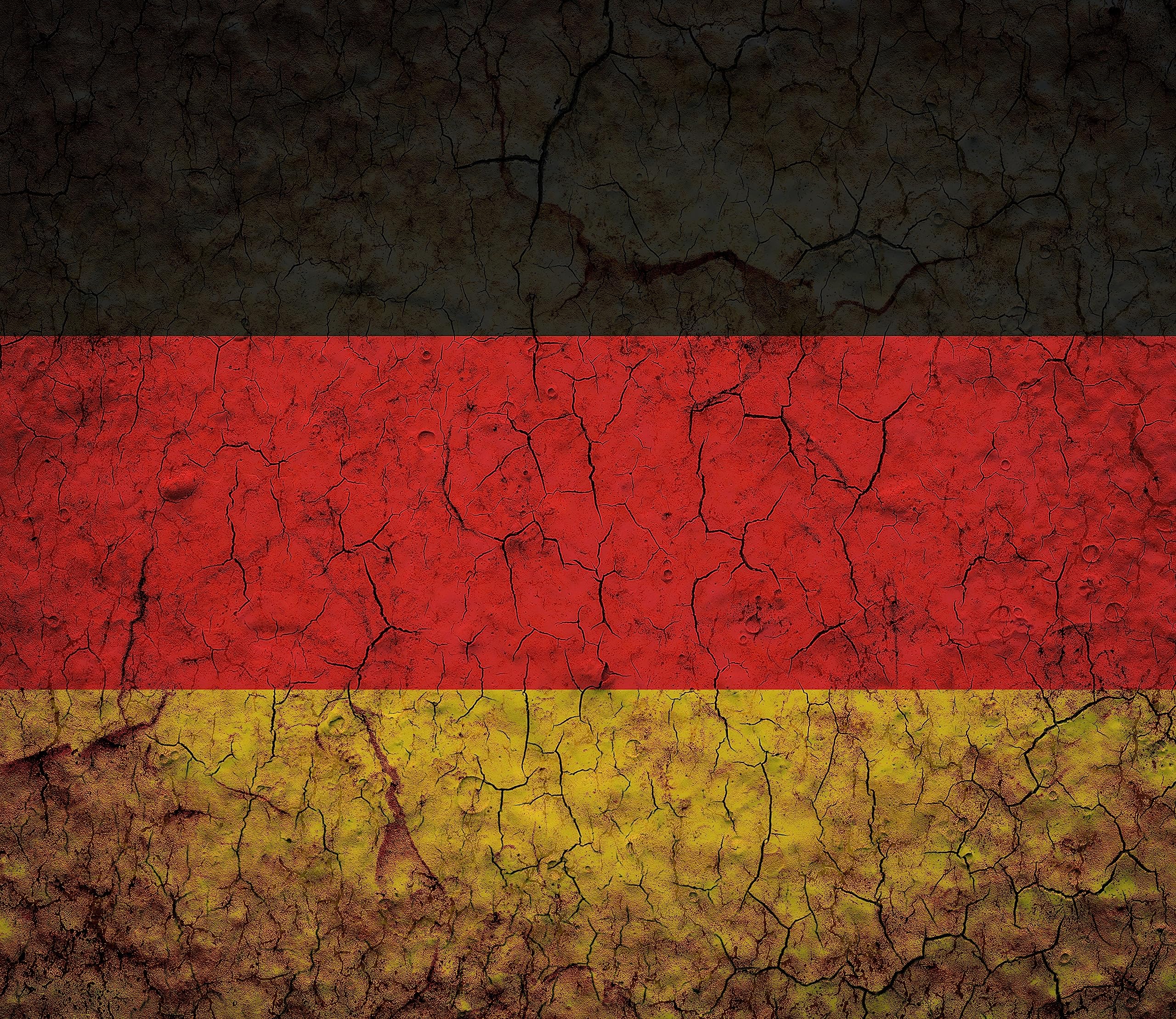 Drapeau de l'Allemagne - Plaque de protection pour cuisinière et protection anti-éclaboussures en verre véritable - 60 x 52 cm