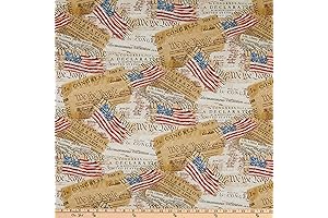 Timeless Treasures We The People Declaration Of Independence Multi, Trump Fabric by the Yard