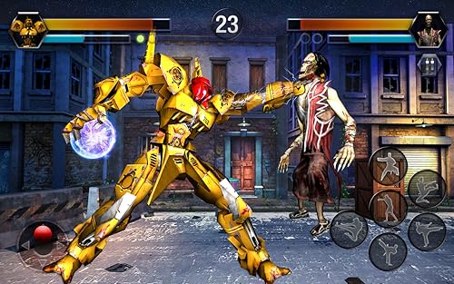 Super Robot Vs Zombies Kung Fu Fight 3D
