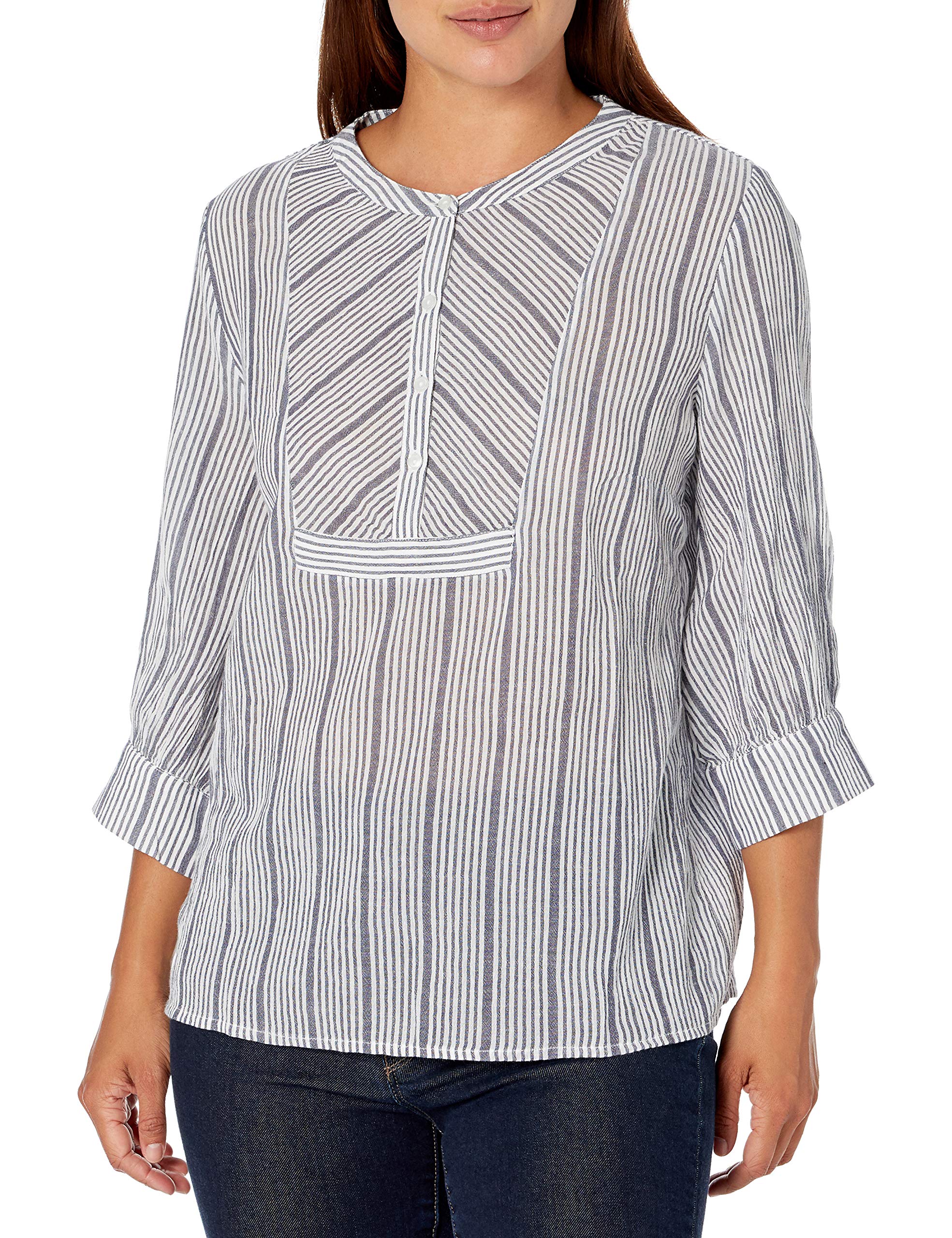 ErikaWomen's Sadie Yneck 3/4 Slv Top Blouse