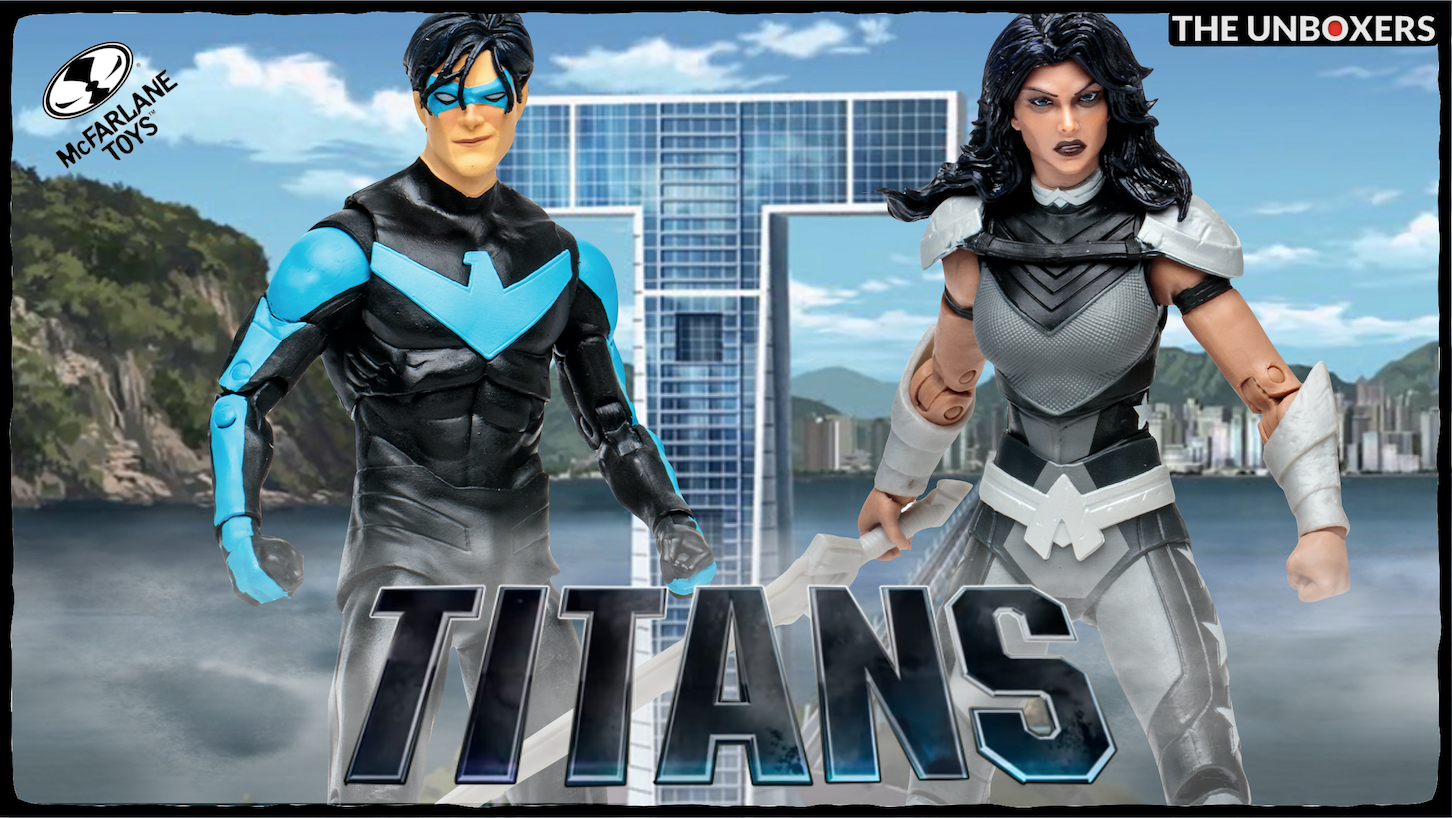 Watch DC Titans Nightwing & Donna Troy 7 Figures by McFarlane Toys 