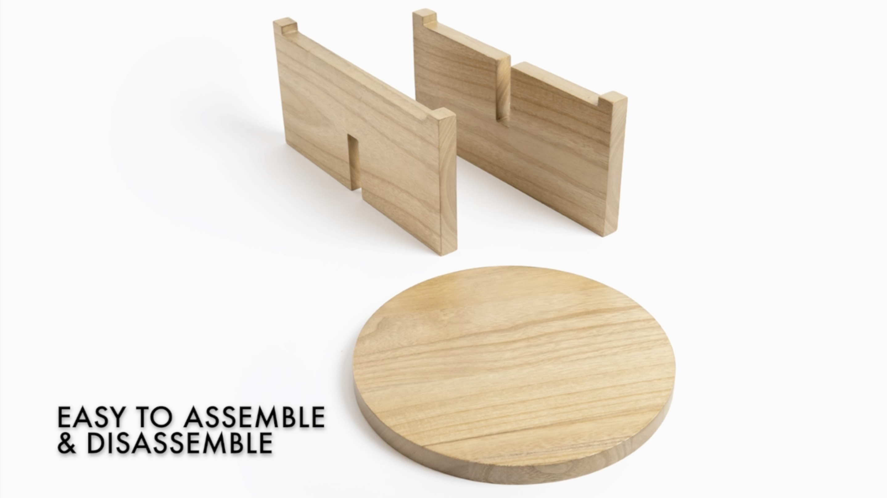 Amazon.com: AERLO Natural Wood Riser Set of Two - Large 10” Round