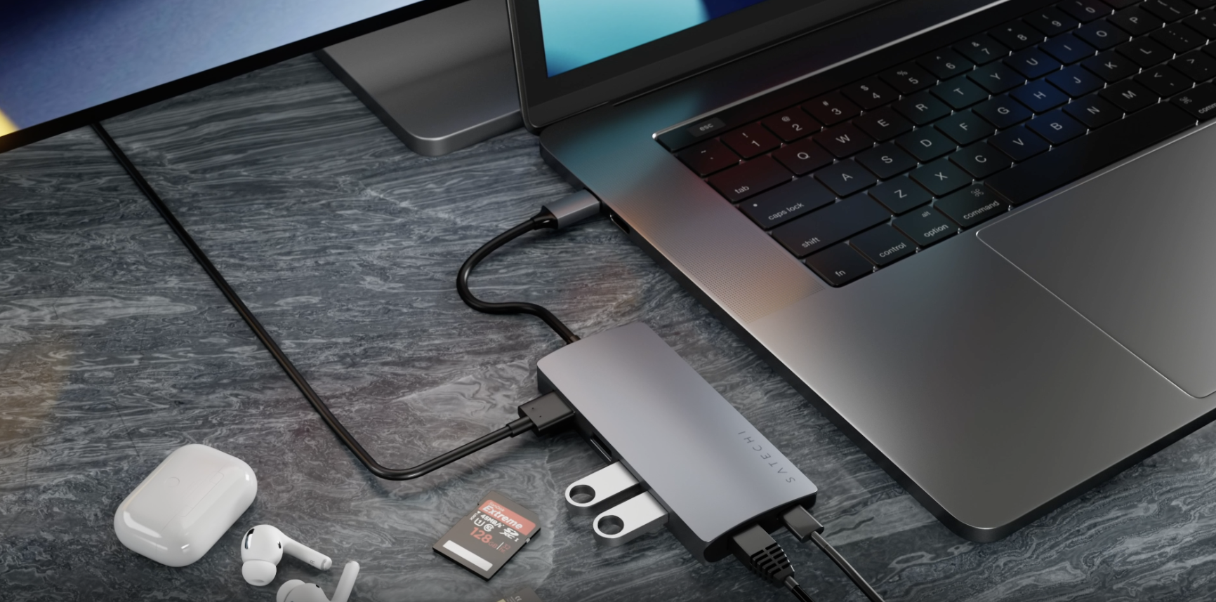 Satechi Cavo USB-C A HDMI 2.1 8K – 2 Metri, Intrecciato, Compatibile Con MacBook, IPad, IPhone 16/15, Thunderbolt