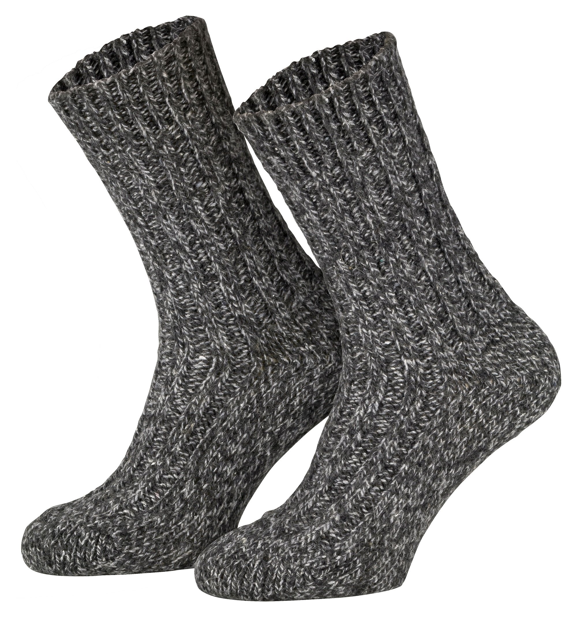 4 Paia Calze Norvegesi Lana Pre-lavata Inverno Unisex