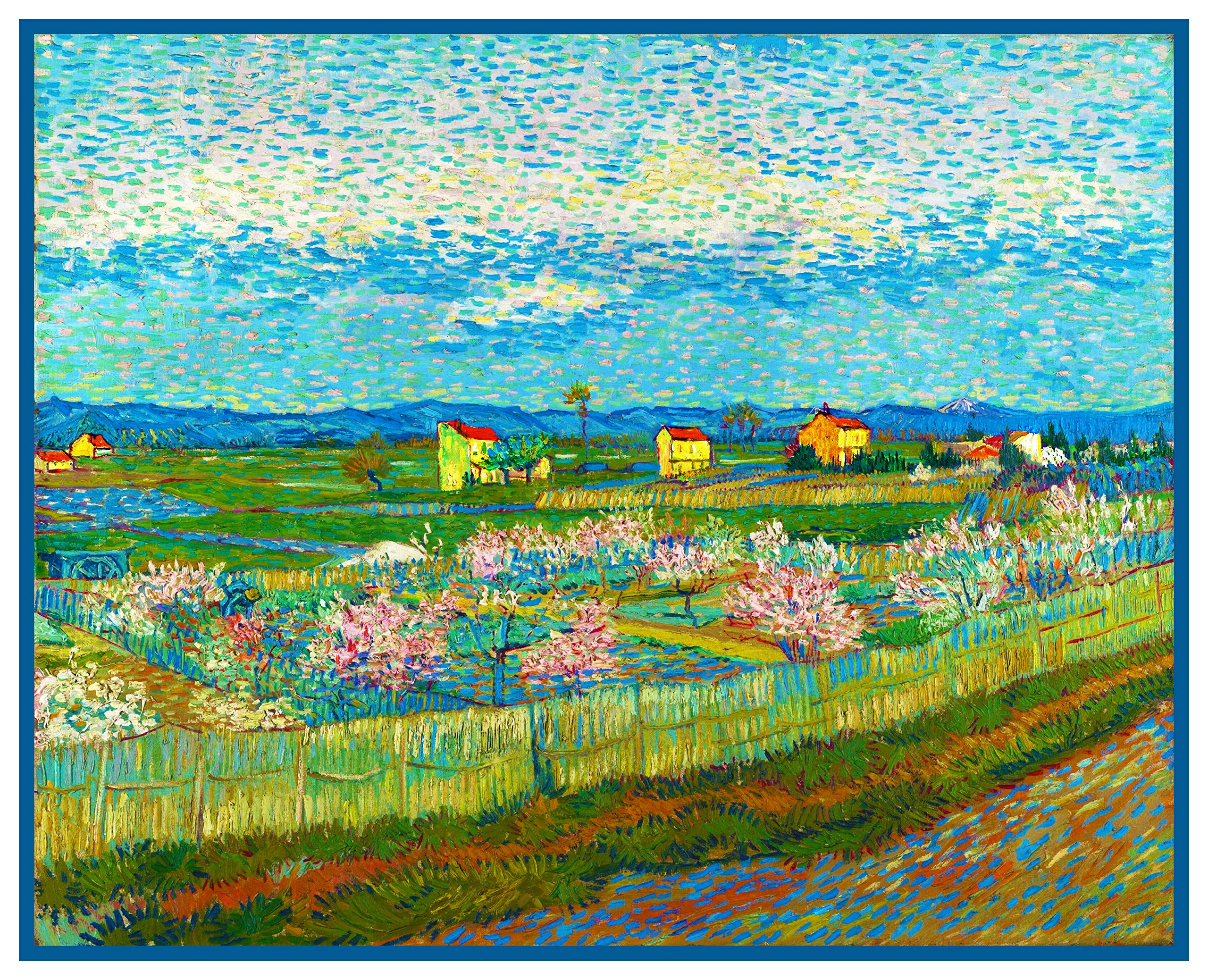 Orenco Originals The Peach Trees in Bloom Vincent Van Gogh Counted Cross Stitch Pattern