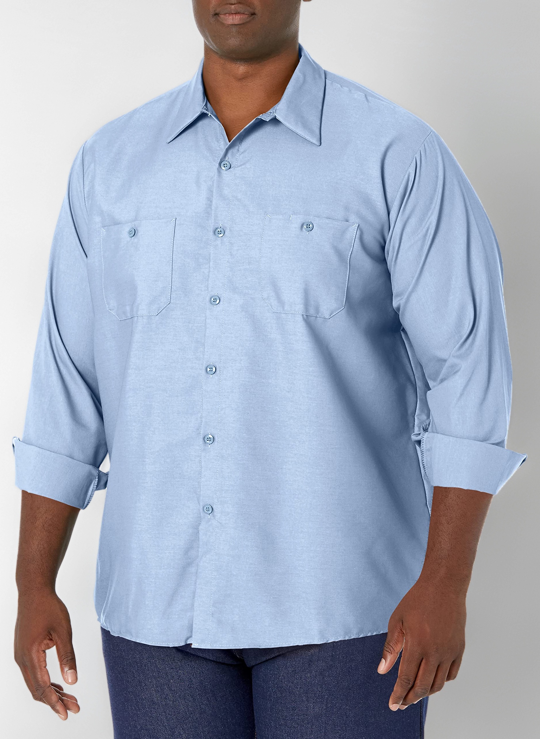 Red Kap Men's Men's Long Sleeve Enhanced Visibility Work Shirt Shirt (Pack of 1)