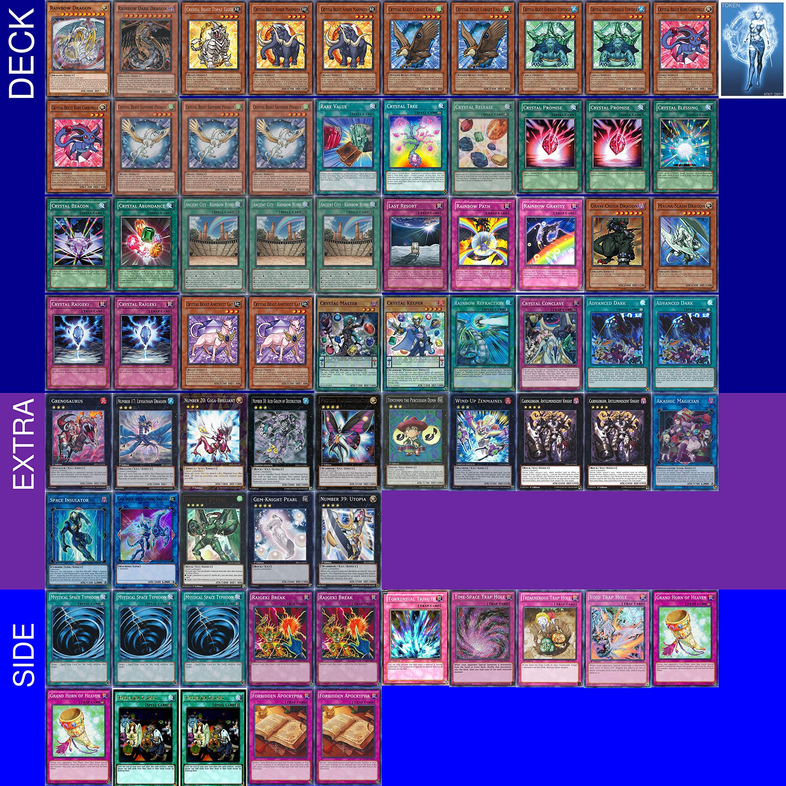 Amazon.co.jp: YuGiOh Tournament Ready Crystal Beast Deck with 