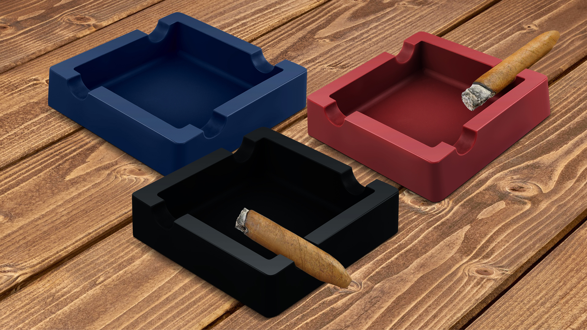 Ashtrays 2 Pack, Large Glass Ashtray For Cigarette