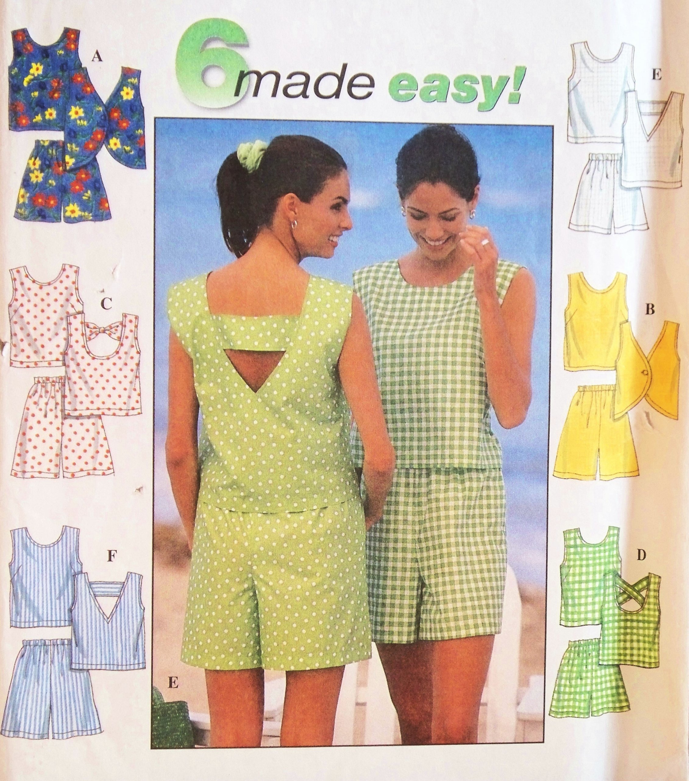 Patron Simplicity 7700 tops et shorts pour créer votre garde-robe de vacances
