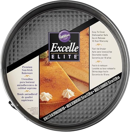 Miniatura 3 de Wilton Excelle Elite - Molde desmontable antiadherente de 10 pulgadas, acero y Perfect Results Premium antiadherente para magdalenas y magdalenas,