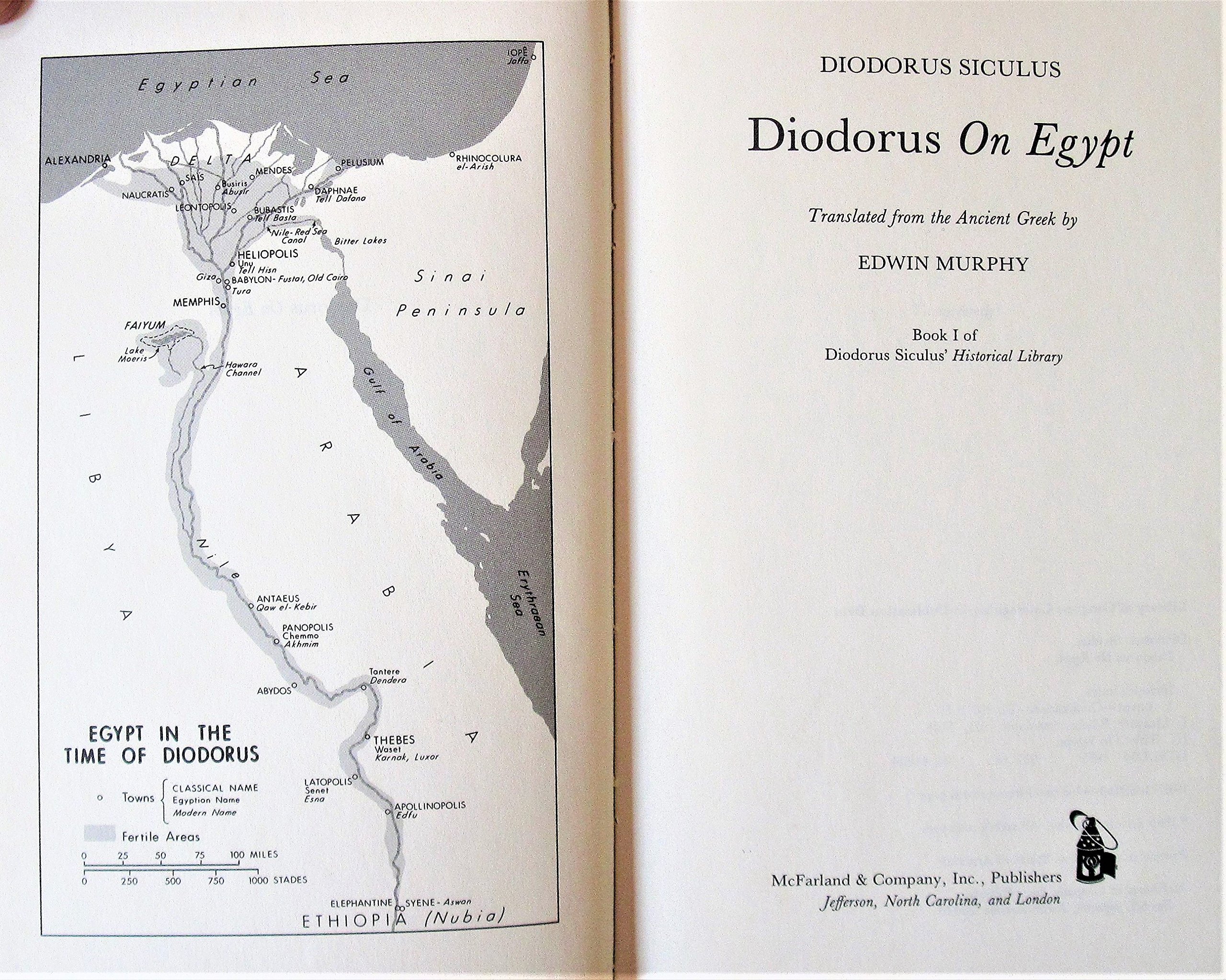 Diodorus on Egypt: v. 1
