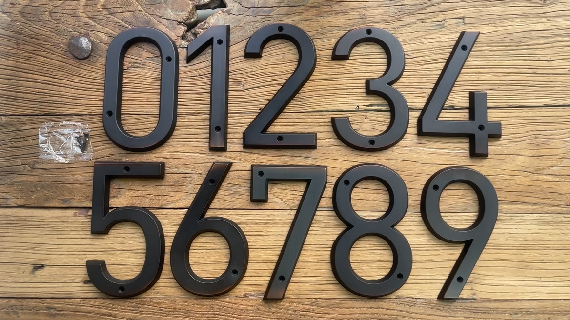 HASWARE House Number Sign 6 Inch Vintage Style - View #7