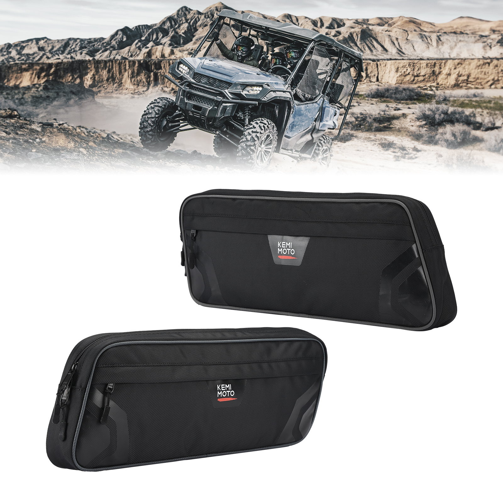 KEMIMOTO 2 bolsas laterales para puerta para UTV miniatura 7