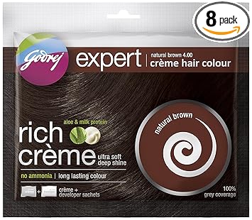 Godrej Expert Rich Crome Hair Colour, 50g (Pack of 12) - Natural Brown