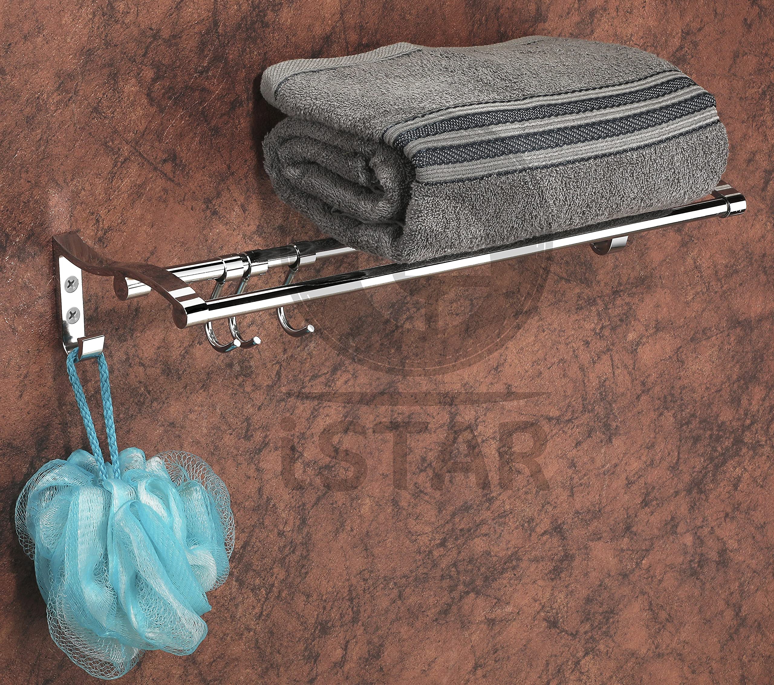 iSTAR New Look Double Rod Towel Rod Silver Towel Holder 24 inch Longer 2 Bar Towel Rod, Stainless Steel (B09D9RSCDY) Amazon Price History, Amazon Price Tracker