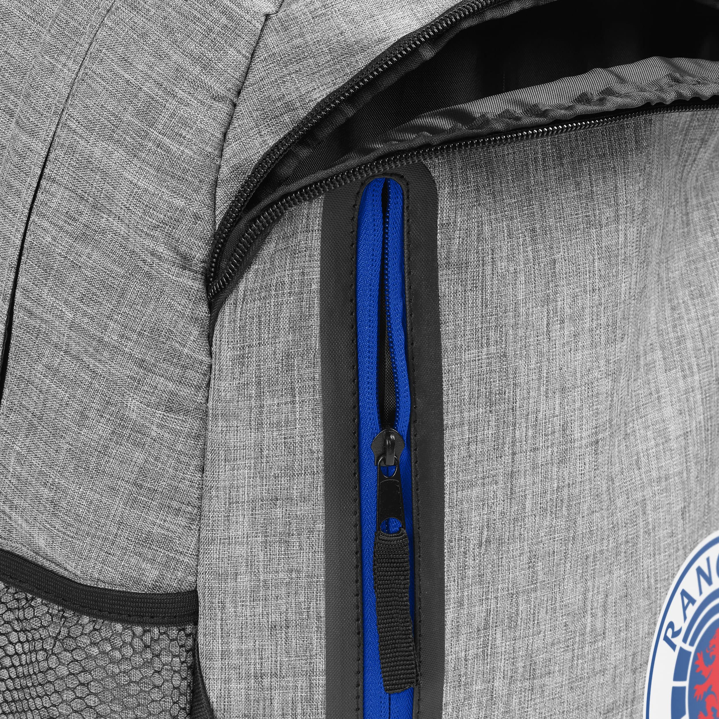 FOCO Officially Licensed Rangers FC Grey Backpack, Approximately 14cm x 29cm x 44cm - Image 4