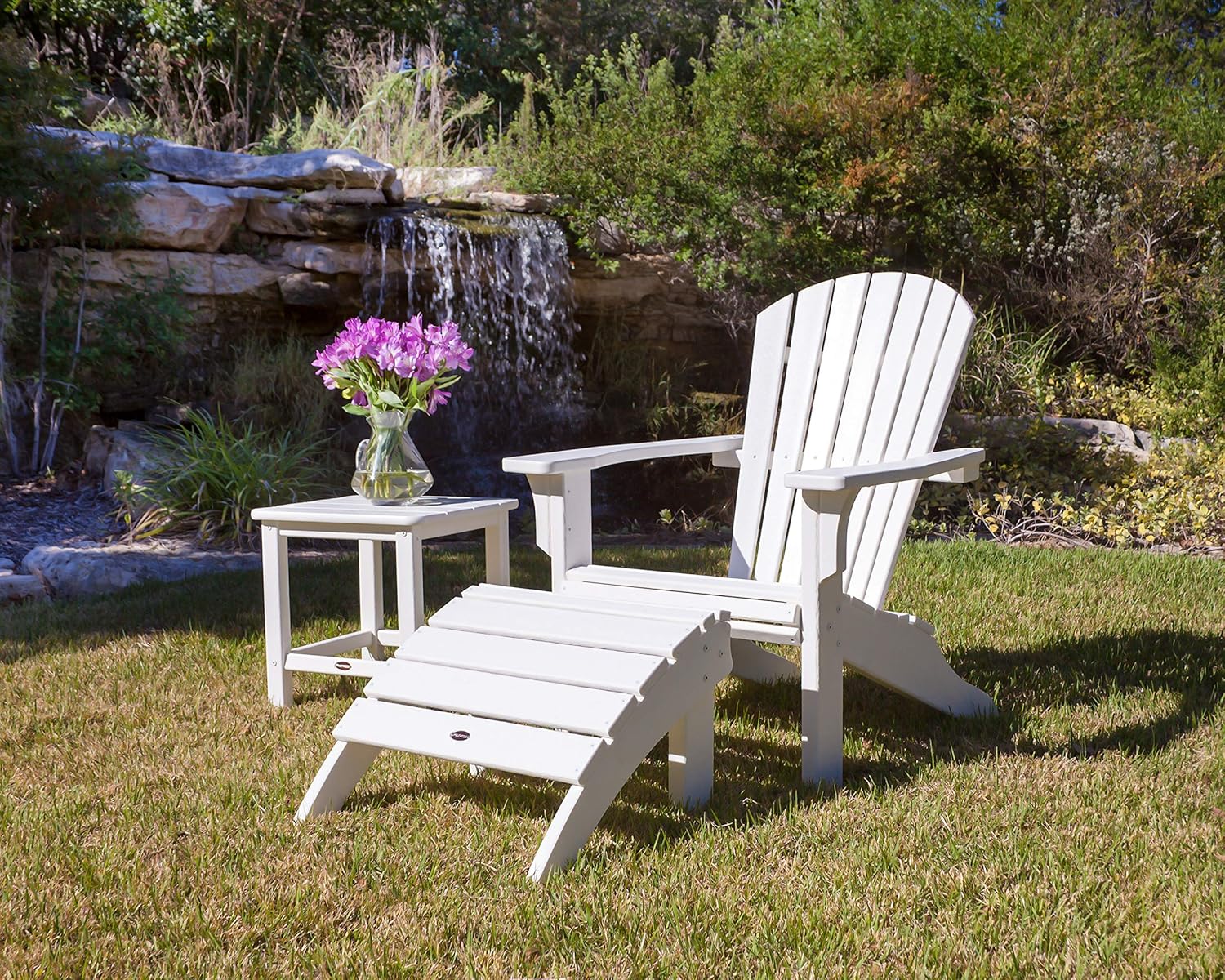 POLYWOOD SHO22TE 貝殻 アディロンダックチェア オットマン チーク