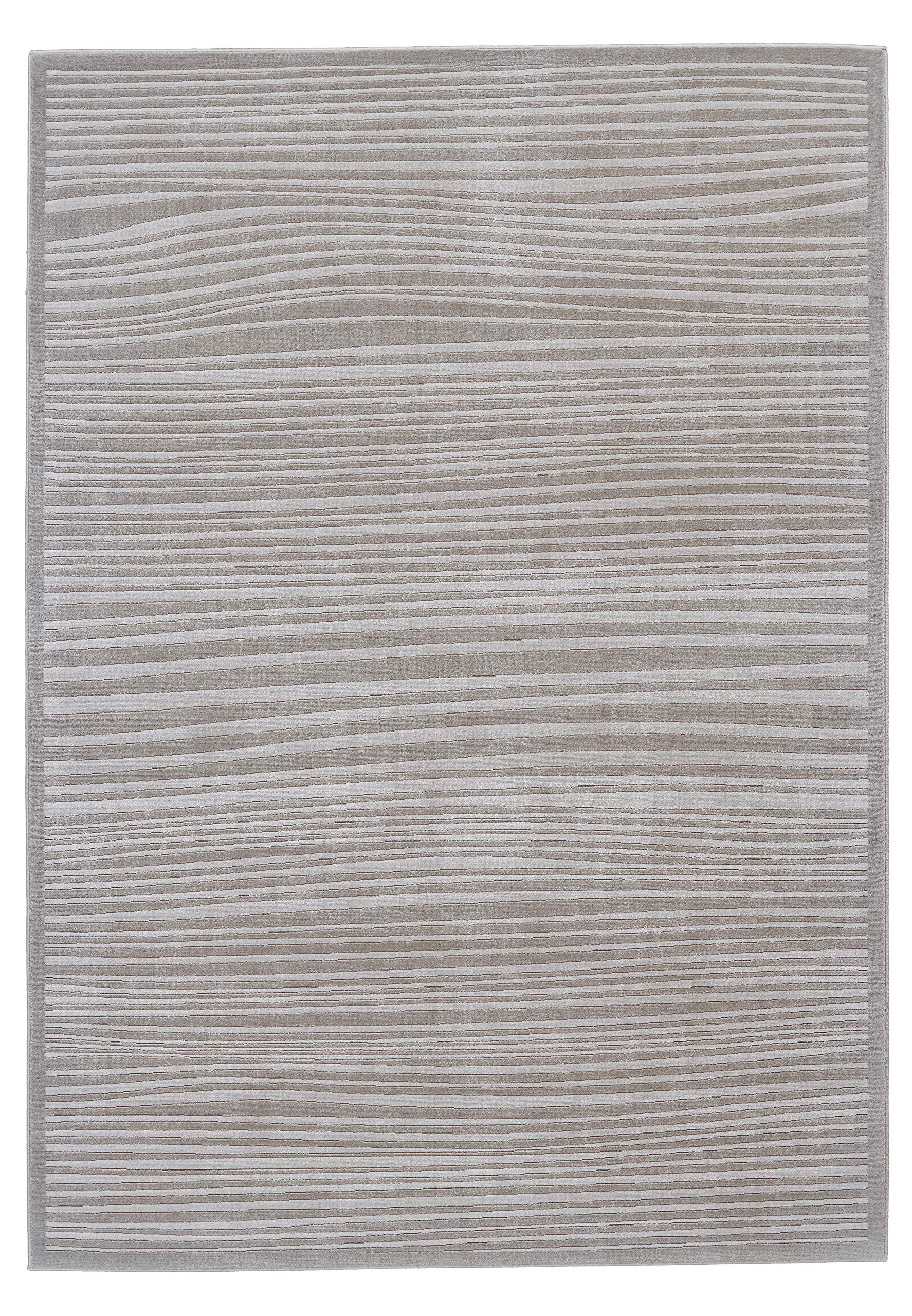 Feizy Rugs - Melina Collection, Transitional Area Rug - Taupe/White 1'-8" X 2'-10"