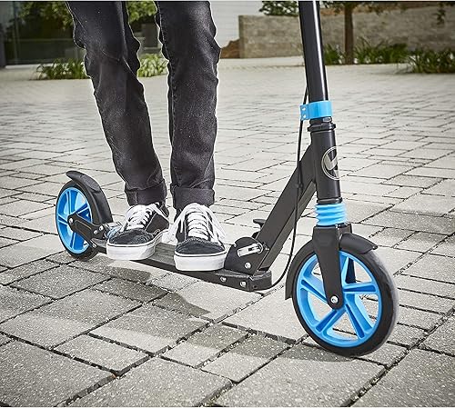 Miniatura 5 de VIRO Rides Sport Runner - Patinete plegable negro/azul, exclusivo de Amazon