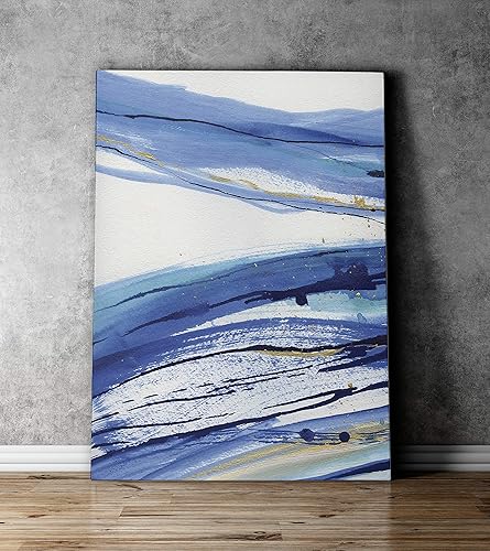 Miniatura 34 de Lienzo decorativo para pared, diseño de guisantes dulces azules I