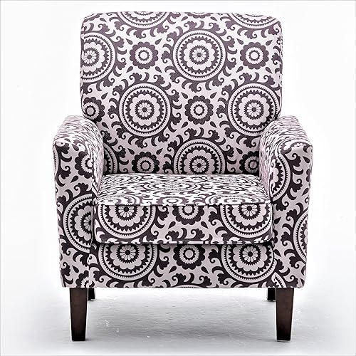 Miniatura 83 de Container Furniture Direct Silla de brazo contemporánea con marco de madera de abedul y tapicería de terciopelo, sillón para decoración de oficina y