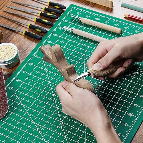 Miniatura 25 de Ecraft Alfombrilla de costura autorreparable, 9 x 12 pulgadas, doble cara de 5 capas para manualidades, costura, tela, acolchado, proyectos