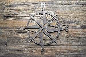16" to 30" Compass Star Wall Art