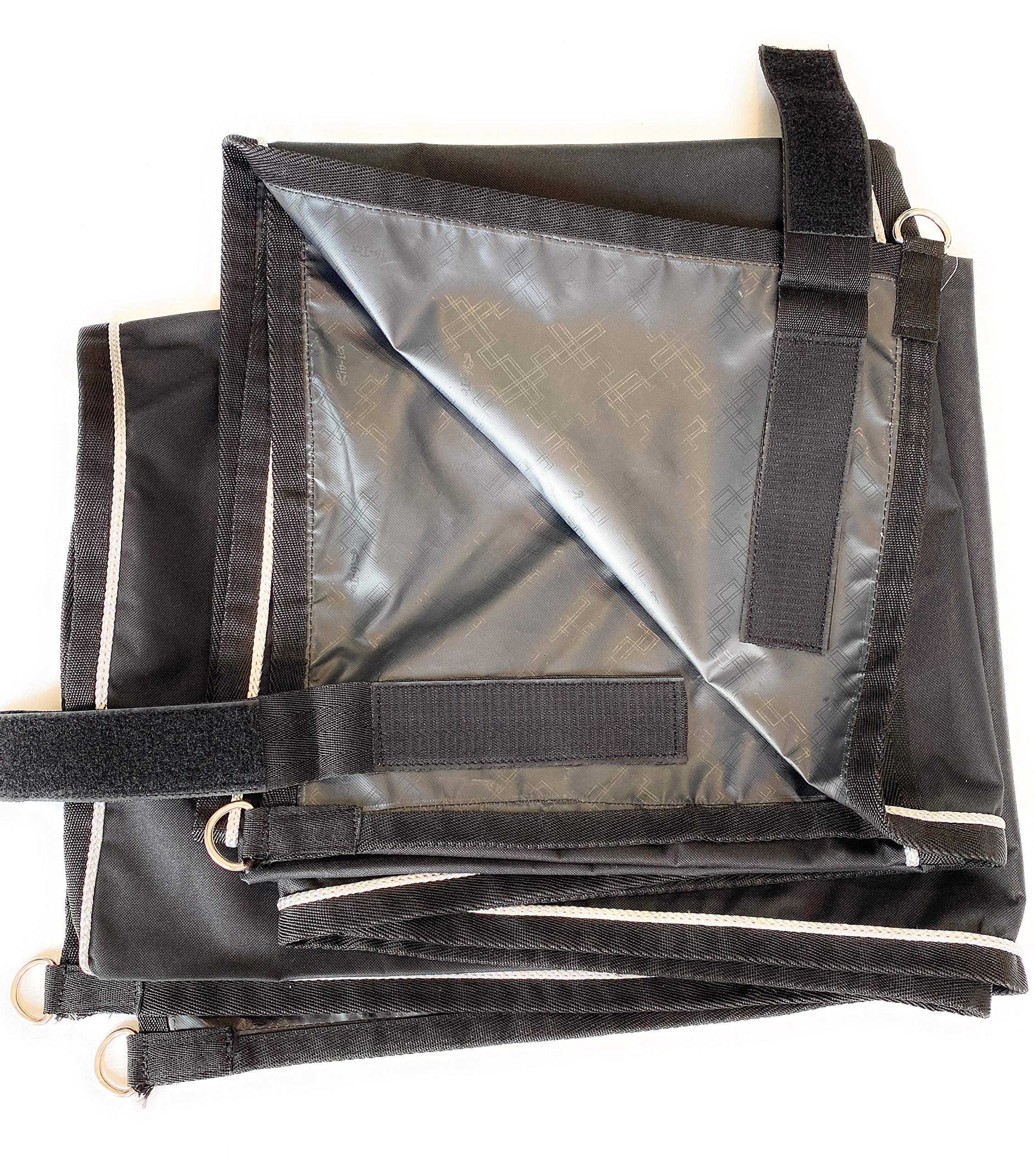 ARBO-INOX® Stallvorhang Boxenvorhang – Wasserdichter Sichtschutz – Polyester 170x180cm Schwarz