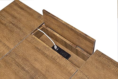 Miniatura 4 de Coaster Home Furnishings Sheeran - Escritorio de 4 almacenamientos ocultos color ámbar 4725 pulgadas de profundidad x 235 pulgadas de ancho x 30