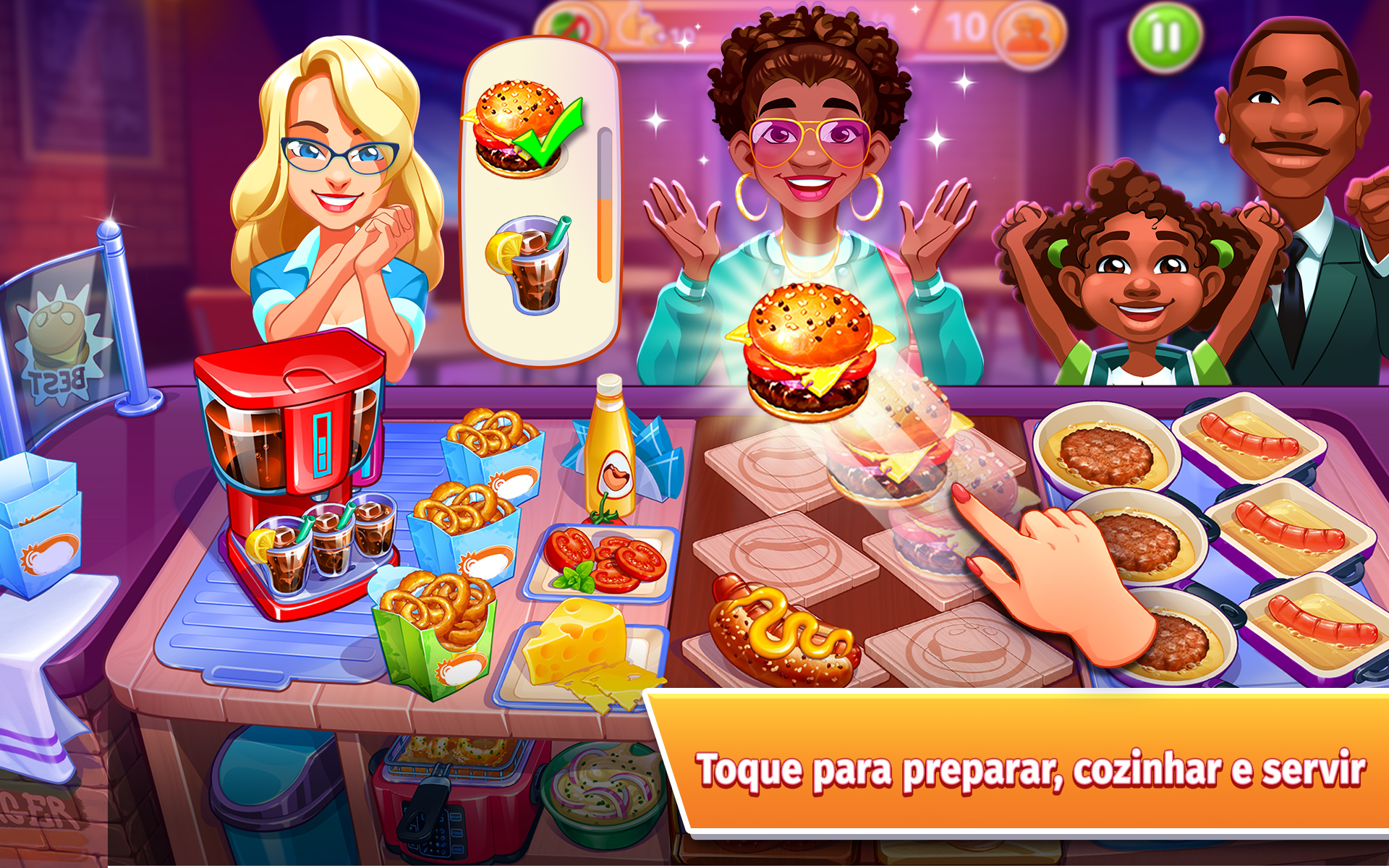 Cooking Craze - Um jogo de fast-food divertido - Aplicativo na Amazon ...