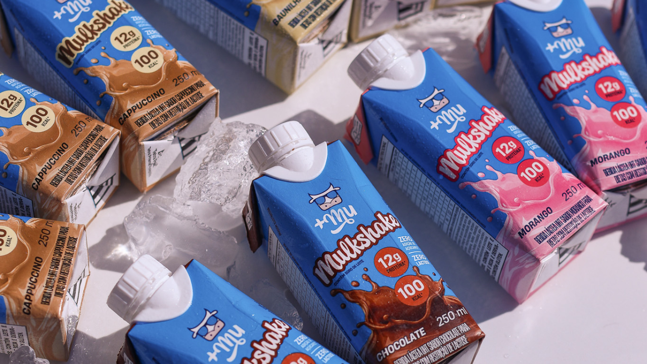 Bebida Proteica, Mais Mu, Mulkshake, Sabor Cappuccino, 12g de