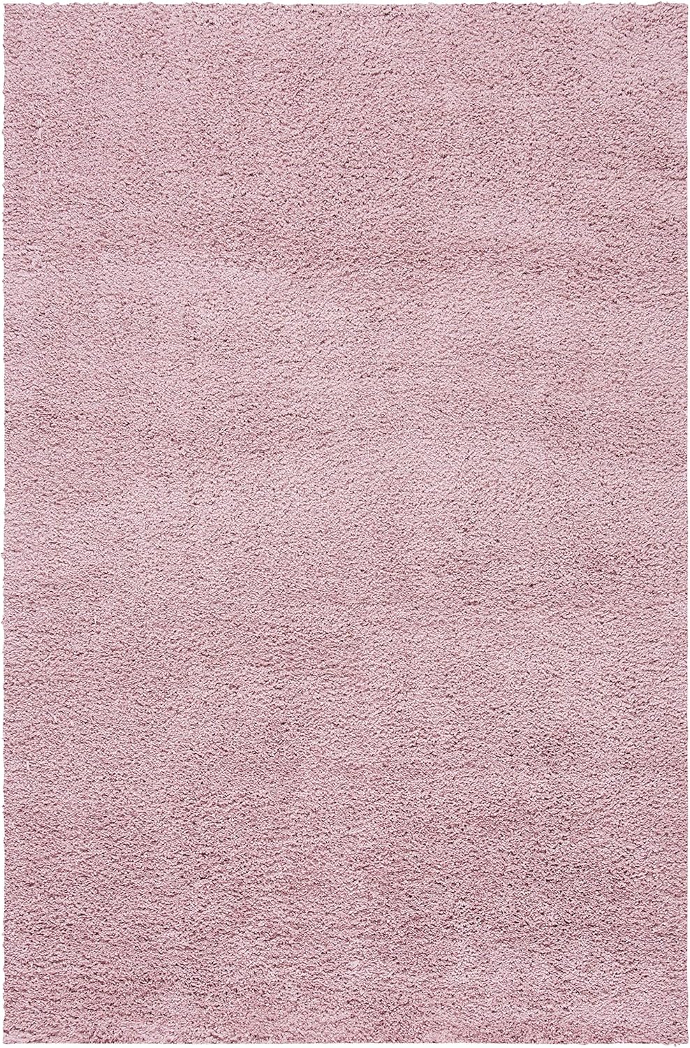 Pink 5'3" x 7'7" Synthetic Shag Area Rug