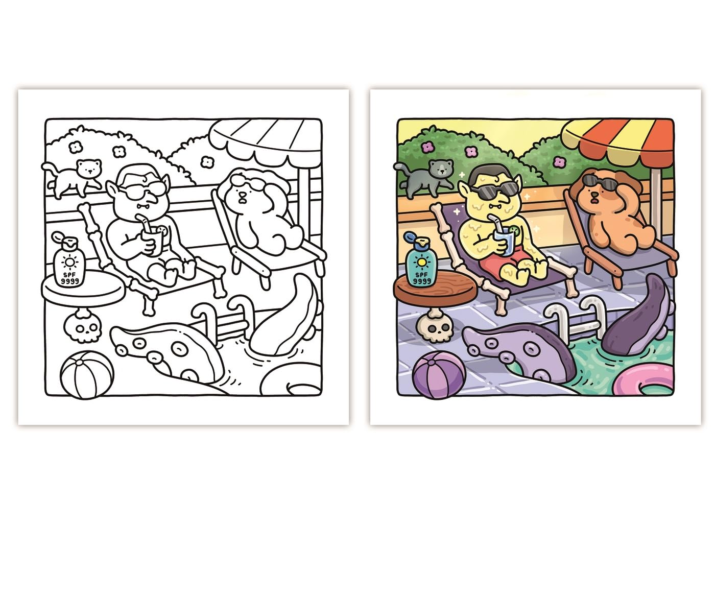 Silly Spooky - Cozy Coloring