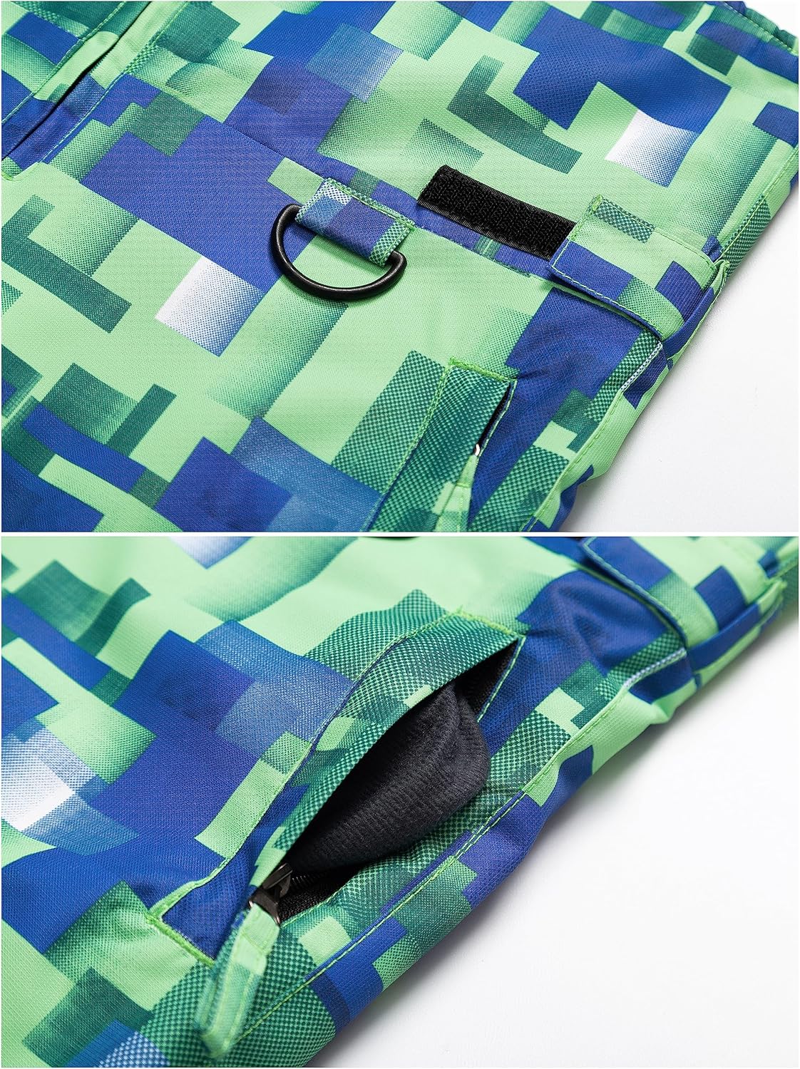 CREATMO US Boy's Snow Bibs Kids Ski Pants Waterproof Insulated Winter Overalls - Image 5