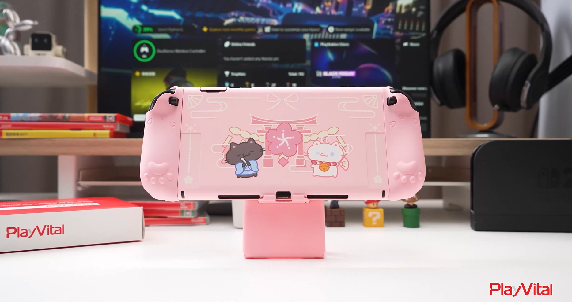 Amazon.com: PlayVital Cherry Blossoms Kitten Protective Case for