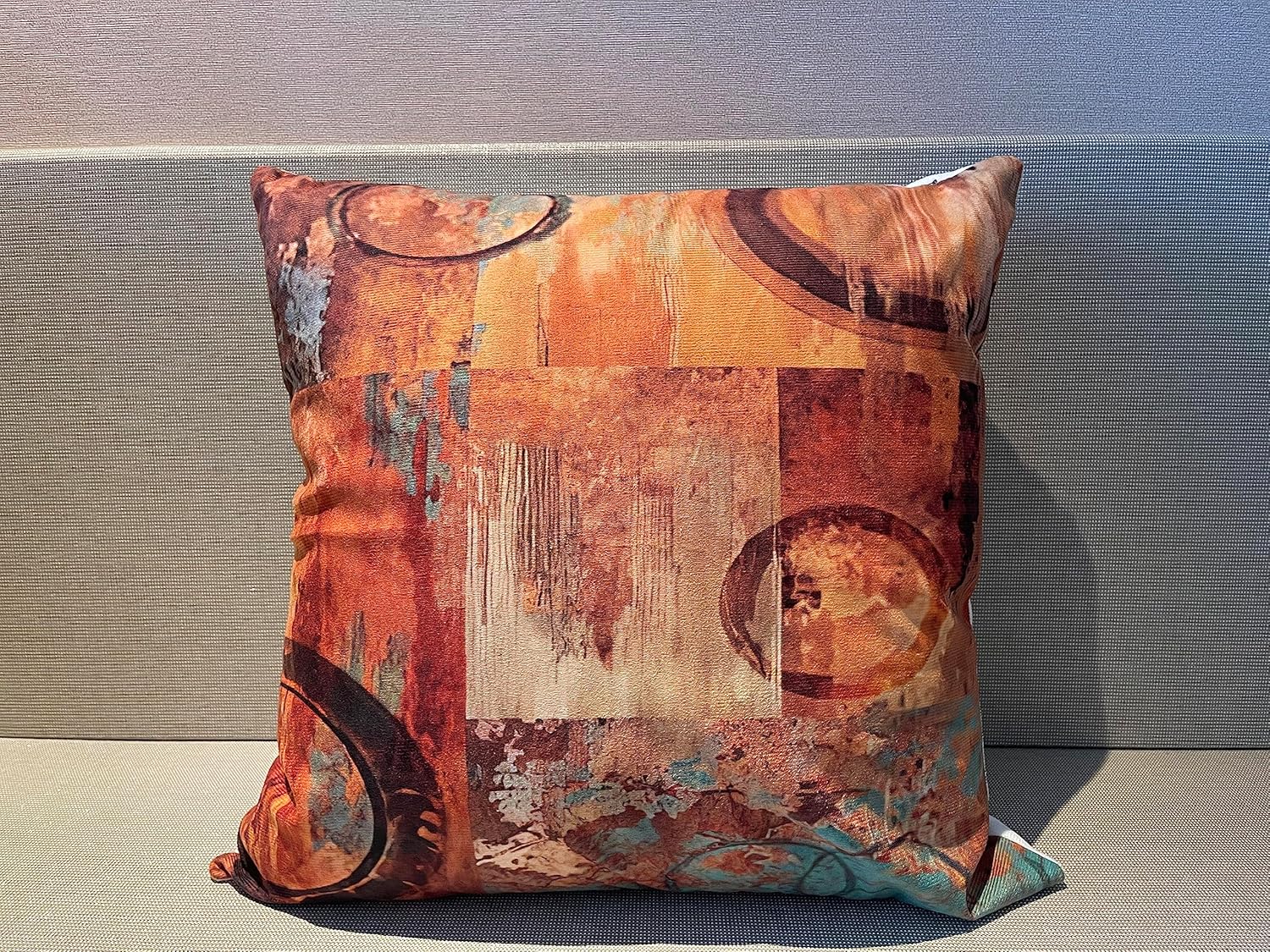 Retro Throw Pillow Covers 18x18 Inch Set of 4 ,Brown Decorative Throw Pillow Cases Modern Geometry Art Decorative Cushion Cover for Bedroom Bed Outdoor Couch Sofa - Image 2