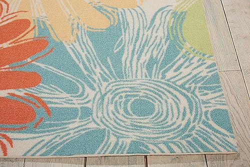 Miniatura 4 de Nourison Home & Garden - Alfombra de área de 5 pies 3 pulgadas x 7 pies 5 pulgadas, fácil de lavar, no se desprende, para dormitorio, sala de estar,