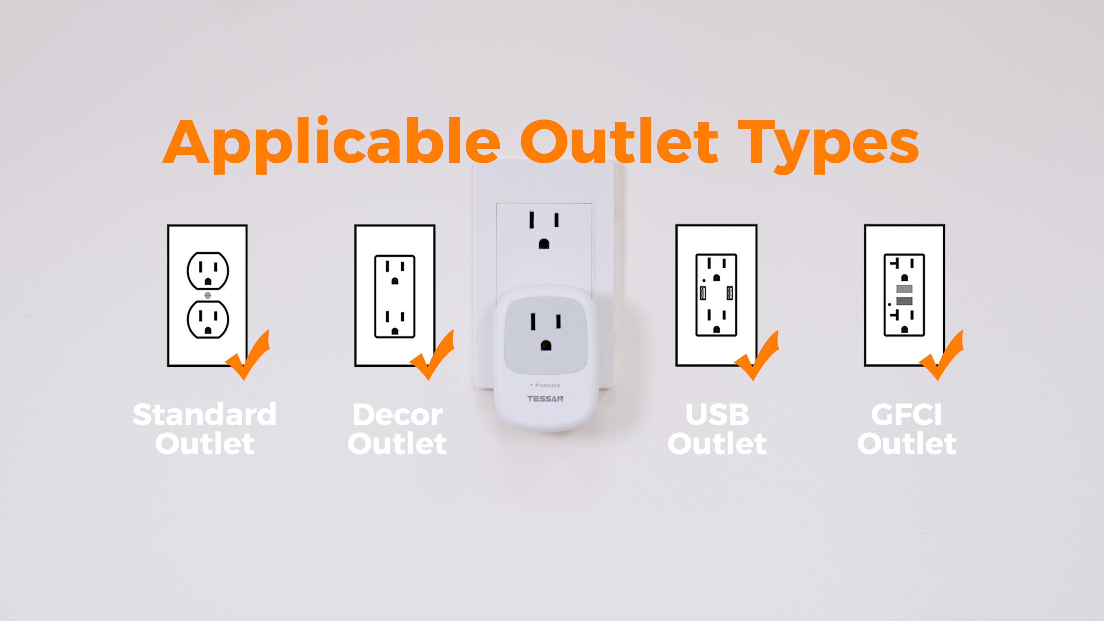 Amazon.com: Surge Protector 1050 Joules, TESSAN Single Plug Surge