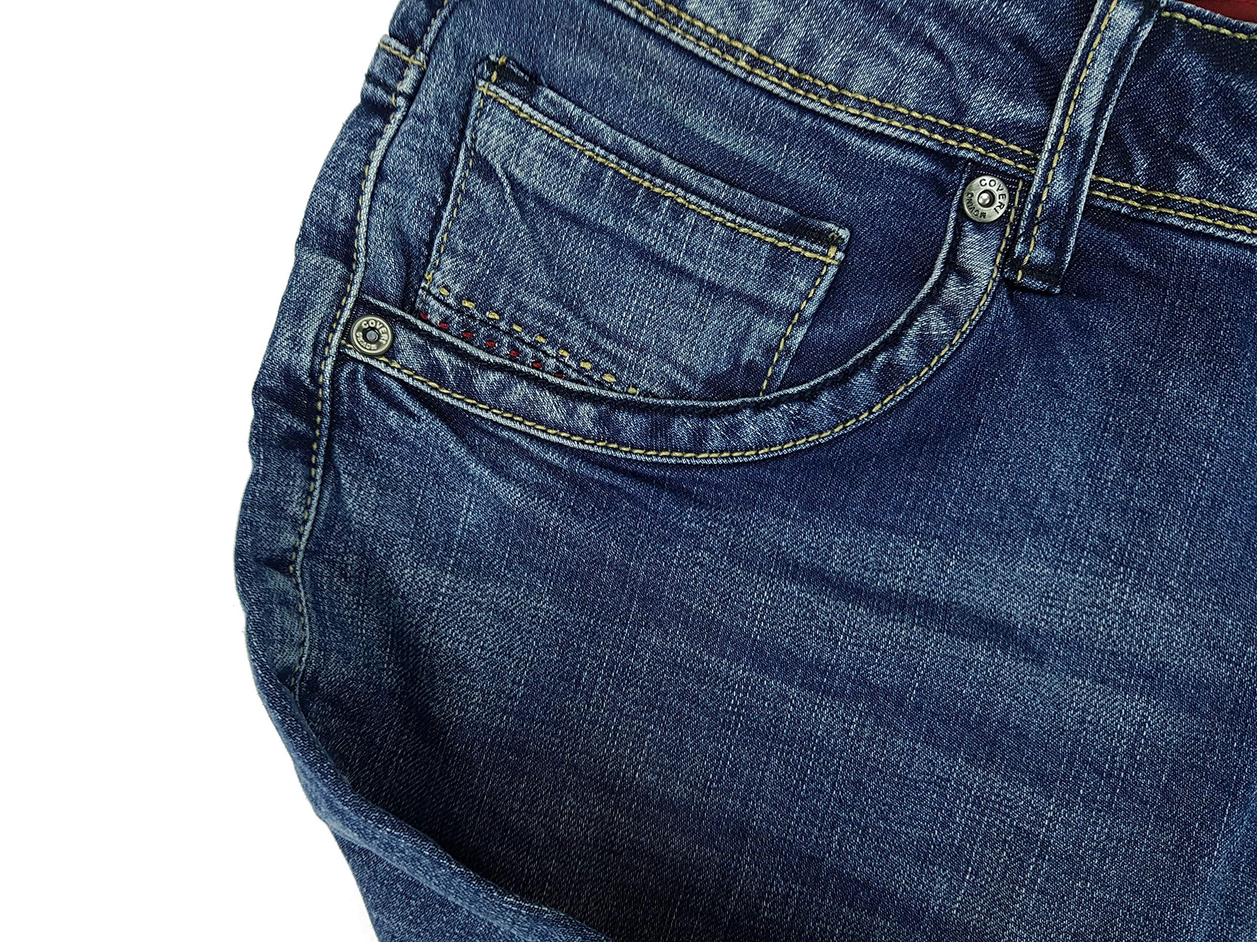 Coveri Jeans Uomo Slim Fit Elasticizzati Denim 5 Tasche 46 48 50 52 54 56 58 (50 - Denim)