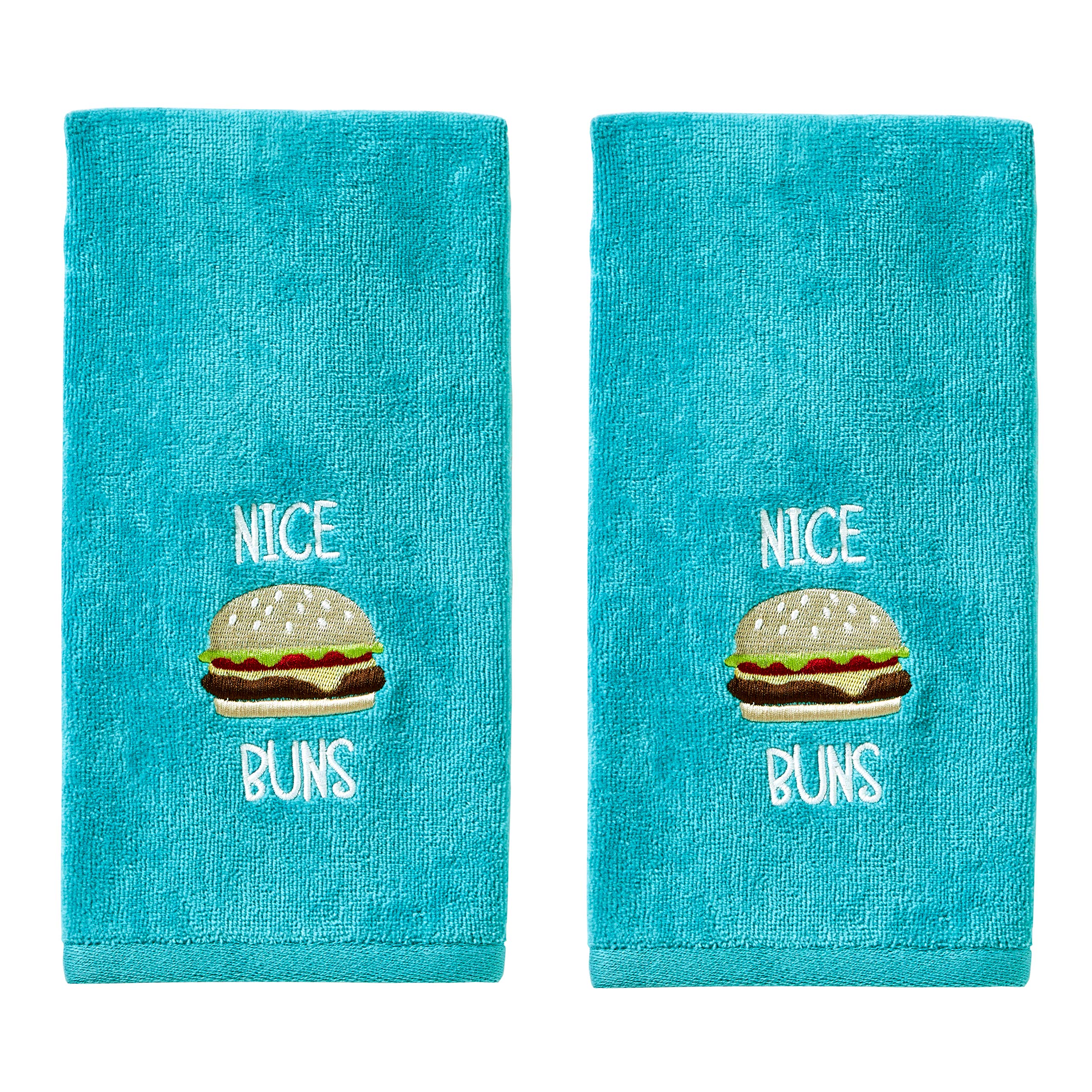 SKL HomeNice Buns Hand Towel Set, Aqua