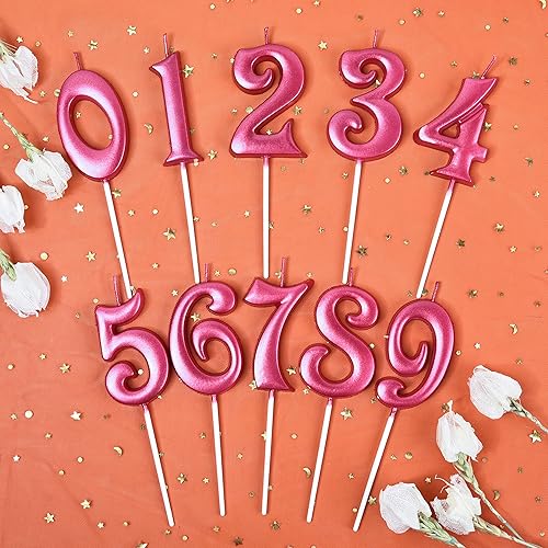 Miniatura 9 de PHD CAKE Velas negras elegantes del cumpleaños del número 3 de 2.76 pulgadas, velas negras del número, velas del número de la torta, celebración del