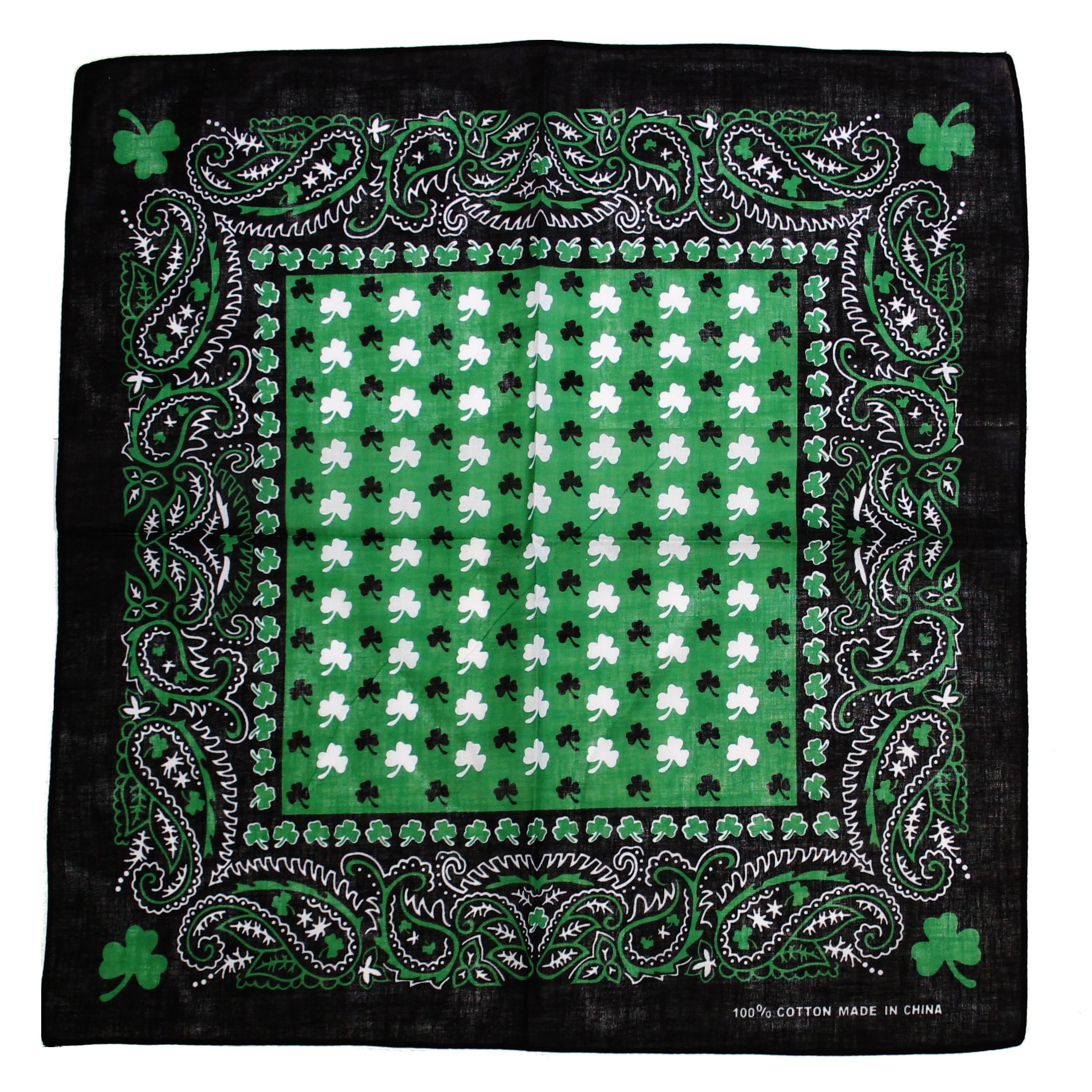 Zac's Alter Ego Clover Leaf & Paisley Bandana