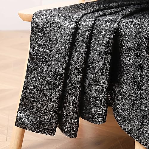 Miniatura 3 de Cortinas rosas brillantes para oscurecer la habitación, cortinas metálicas de lujo, 70% opacas, de 63 pulgadas, elegantes cortinas rosas plateadas