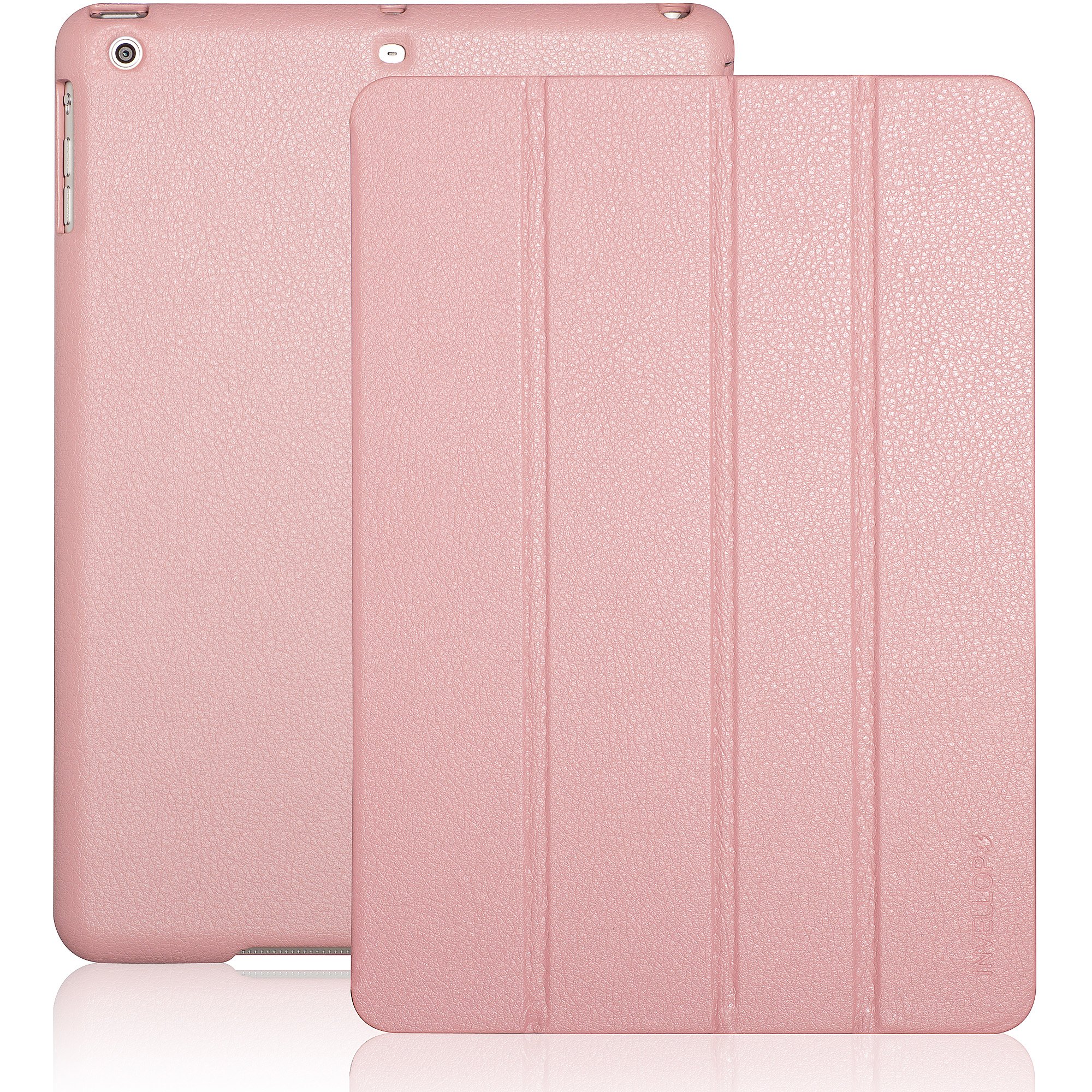 INVELLOP iPad Air 2 case, Pink Leatherette Case Cover for Apple iPad Air 2 Cases (2014 Release)
